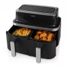 Nedis KAAF320BK fritadeira de ar quente de cesto duplo, 4,2 l, 80-200 °C, temporizador de 60 min, preta