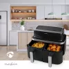 Nedis KAAF320BK fritadeira de ar quente de cesto duplo, 4,2 l, 80-200 °C, temporizador de 60 min, preta
