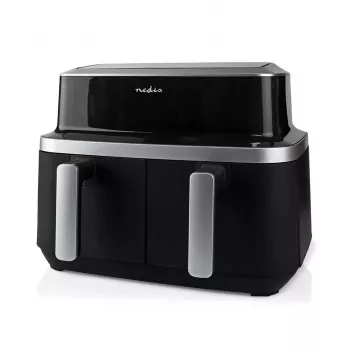 Fritadeira de ar quente Nedis KAAF320BK cesto duplo 8,4 L 2600 W ecrã tátil digital preta
