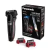 Máquina de barbear Panasonic ES-LL41-K503 húmido e seco, lâmina de 3 folhas, iões de lítio, 50 minutos de autonomia, preta