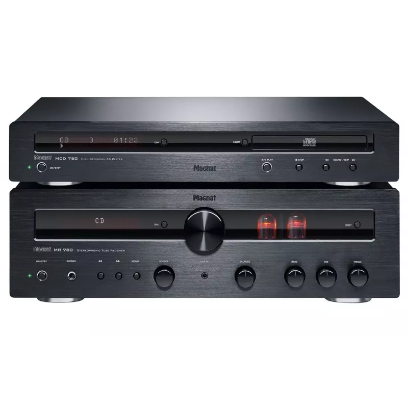 MAGNAT MR 780 amplificador estéreo híbrido preto