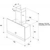 Exaustor de parede Whirlpool WHVA 62F LM K, 59,8 cm, 485 m³/h, mecânico, LED, preto