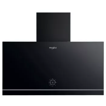 Exaustor de parede Whirlpool WHVA 62F LM K, 59,8 cm, 485 m³/h, mecânico, LED, preto