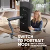 ONKRON G95-G Suporte de Secretária para Monitores 17-45 Polegadas, Grafite