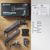 ONKRON G95-G Suporte de Secretária para Monitores 17-45 Polegadas, Grafite