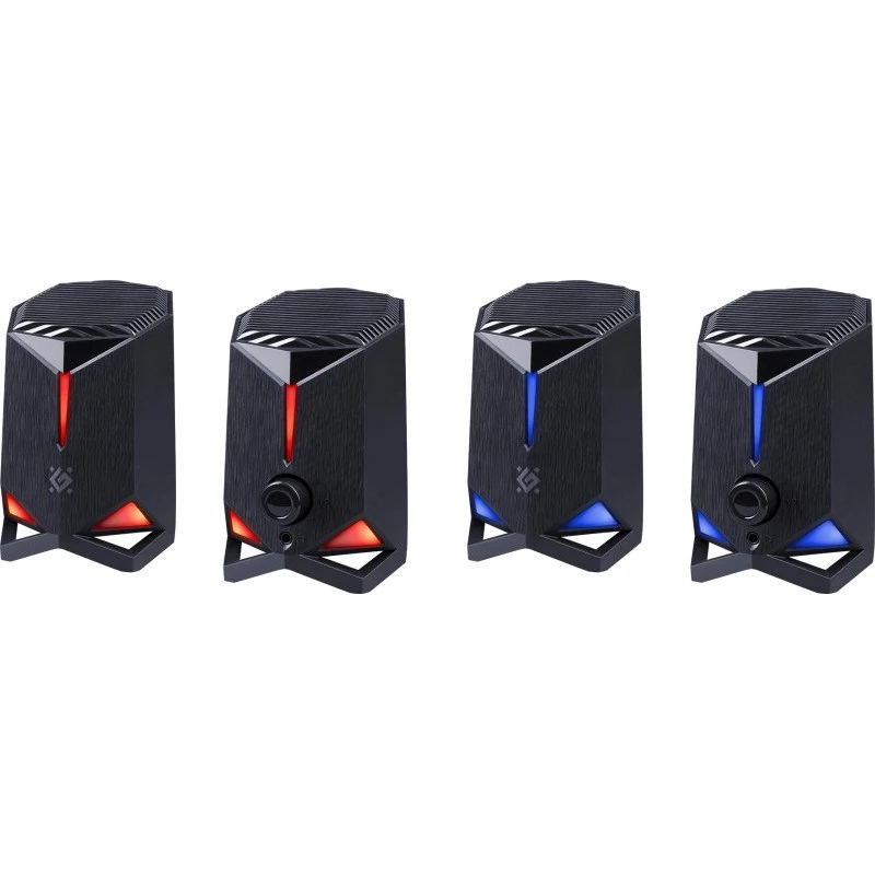 Defender Rocket 2.0 Altifalantes para PC 6W LED USB Preto