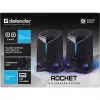 Defender Rocket 2.0 Altifalantes para PC 6W LED USB Preto