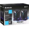 Defender Rocket 2.0 Altifalantes para PC 6W LED USB Preto