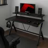 HUZARO Hero 1.9 RGB Secretária Gaming Preta
