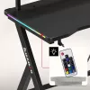 HUZARO Hero 1.9 RGB Secretária Gaming Preta
