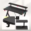 HUZARO Hero 1.9 RGB Secretária Gaming Preta