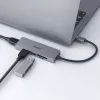 AUKEY CB-C63 Hub USB-C Ultra Slim 4-em-1 Alumínio Cinzento Espacial