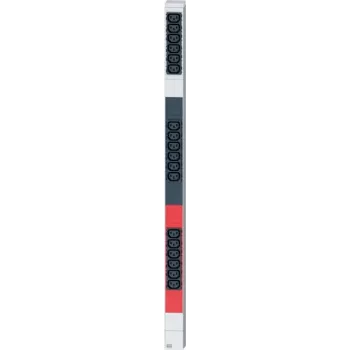 Bachmann IT PDU Basic Unidade de Distribuição de Energia para Rack 1U - 400V Trifásico - 24x C13 + 6x Tomadas Schuko - 16A - Cabo 3m - Alumínio (800.2339)