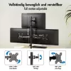 LOGILINK Suporte para Três Monitores para Ecrãs 17-27 Polegadas, 10 kg por Braço, Preto