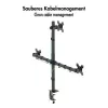 LOGILINK Suporte para Três Monitores para Ecrãs 17-27 Polegadas, 10 kg por Braço, Preto