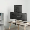 LOGILINK Suporte para Três Monitores para Ecrãs 17-27 Polegadas, 10 kg por Braço, Preto