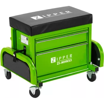 Zipper ZI-MHKS3 Banco de Mecânico com Gavetas, Preto/Verde, 150 kg