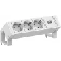 Bachmann DESK2 Régua de Energia Branca 3x Schuko CEE 7/3 Cabo 2m 902.3205