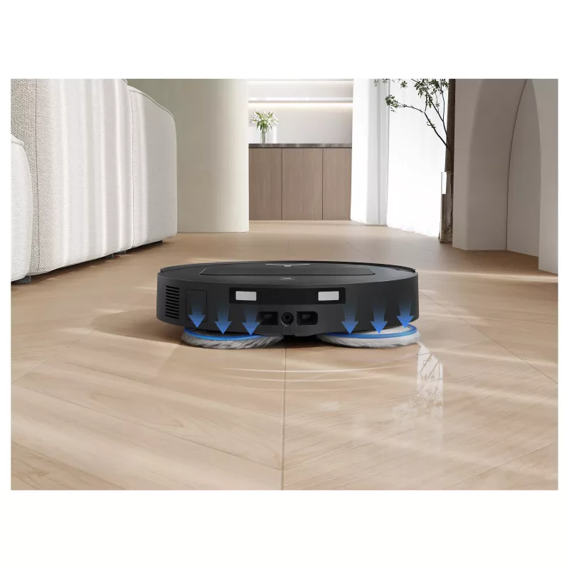 ECOVACS DEEBOT T50 OMNI Gen3 Robô Aspirador e Lavador, Preto, 8000 Pa de Sucção, Estação de Esvaziamento Automático