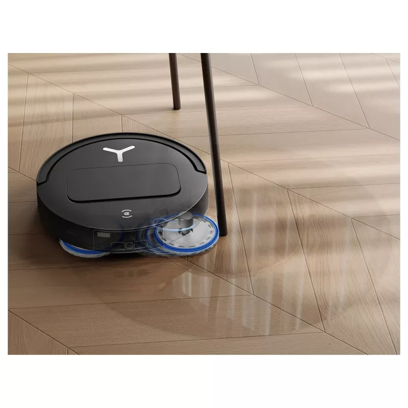 ECOVACS DEEBOT T50 OMNI Gen3 Robô Aspirador e Lavador, Preto, 8000 Pa de Sucção, Estação de Esvaziamento Automático