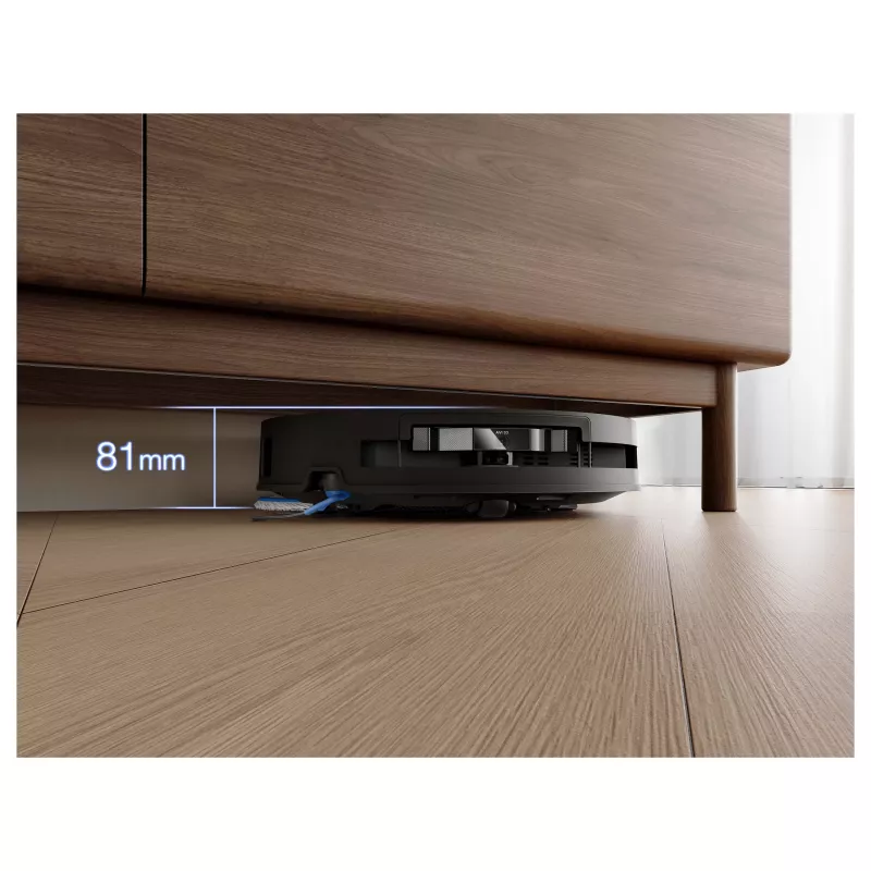 ECOVACS DEEBOT T50 OMNI Gen3 Robô Aspirador e Lavador, Preto, 8000 Pa de Sucção, Estação de Esvaziamento Automático
