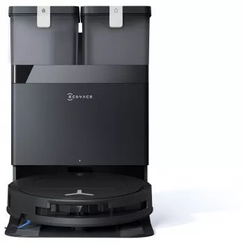 ECOVACS DEEBOT T50 OMNI Gen3 Robô Aspirador e Lavador, Preto, 8000 Pa de Sucção, Estação de Esvaziamento Automático