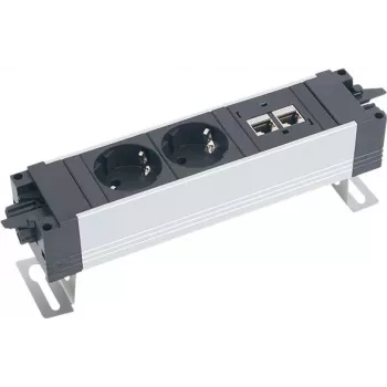Bachmann Conjunto de montagem para extensão - Preto - 2 suportes
