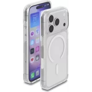 Delock Capa de proteção para iPhone 17 Pro compatível com MagSafe transparente-branca (81643)