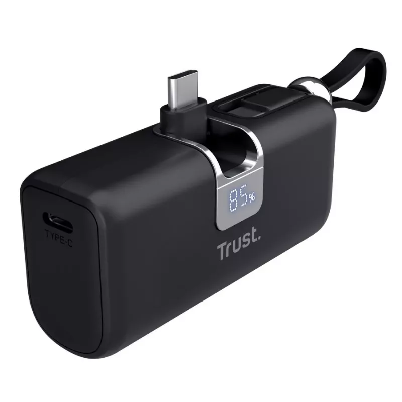 Trust Mobile Pacto Power Bank 5000 mAh preto