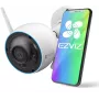 EZVIZ H3 3K 5MP Câmara IP exterior tipo bullet com visão noturna, Wi-Fi, branca