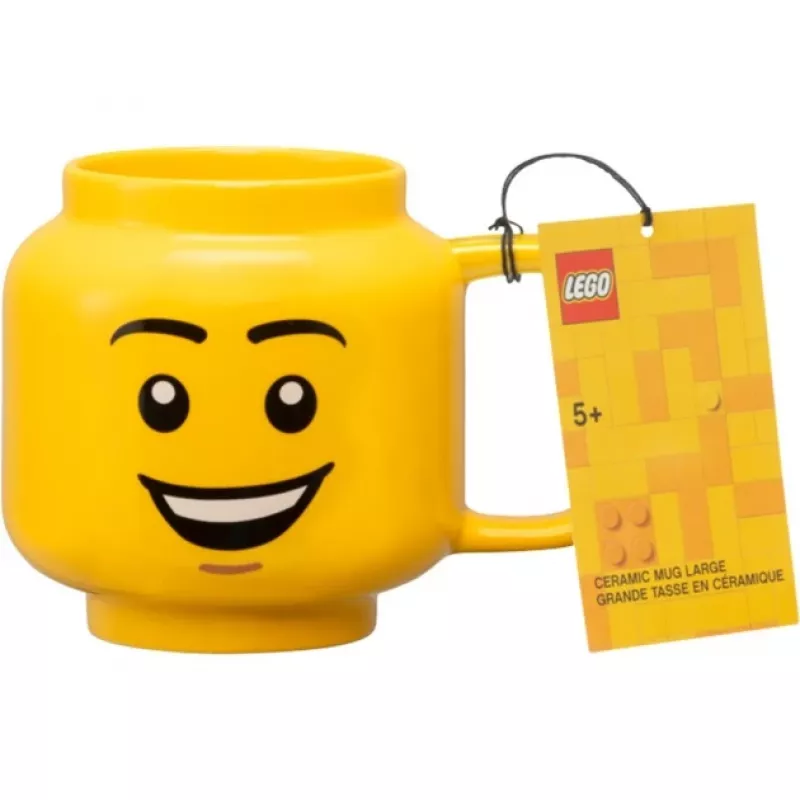 LEGO Caneca de cerâmica Happy Boy amarela 250 ml (41460806)