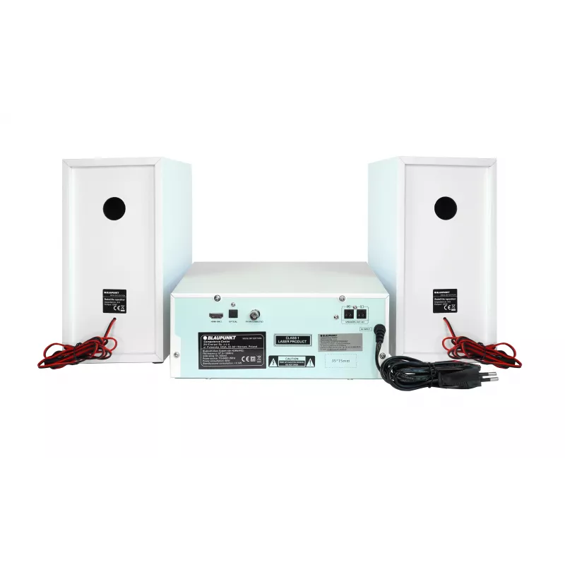 Blaupunkt MS30.2BT Edition microssistema com Bluetooth, CD, USB, HDMI ARC, rádio FM, 2x25W RMS, preto