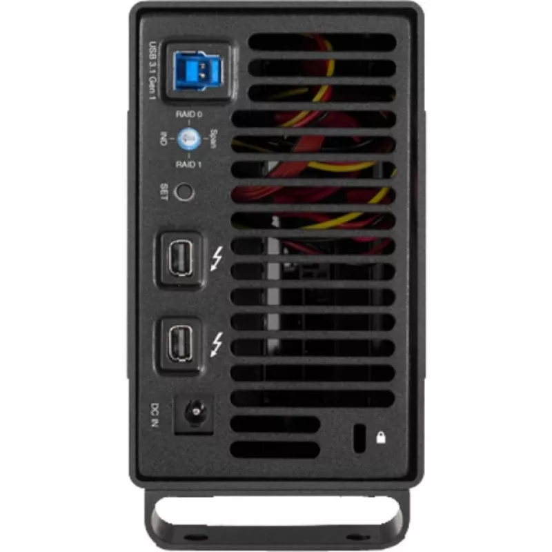 OWC Mercury Elite Pro Dual - Caixa RAID externa - 2 baías - 2,5/3,5 inch - SATA I/II/III - USB 3.1 Gen 1 e eSATA - Alumínio - Preta