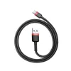 Cabo Baseus Cafule USB-A para USB-C 0,5m 3A Vermelho/Preto