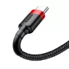 Cabo Baseus Cafule USB-A para USB-C 0,5m 3A Vermelho/Preto