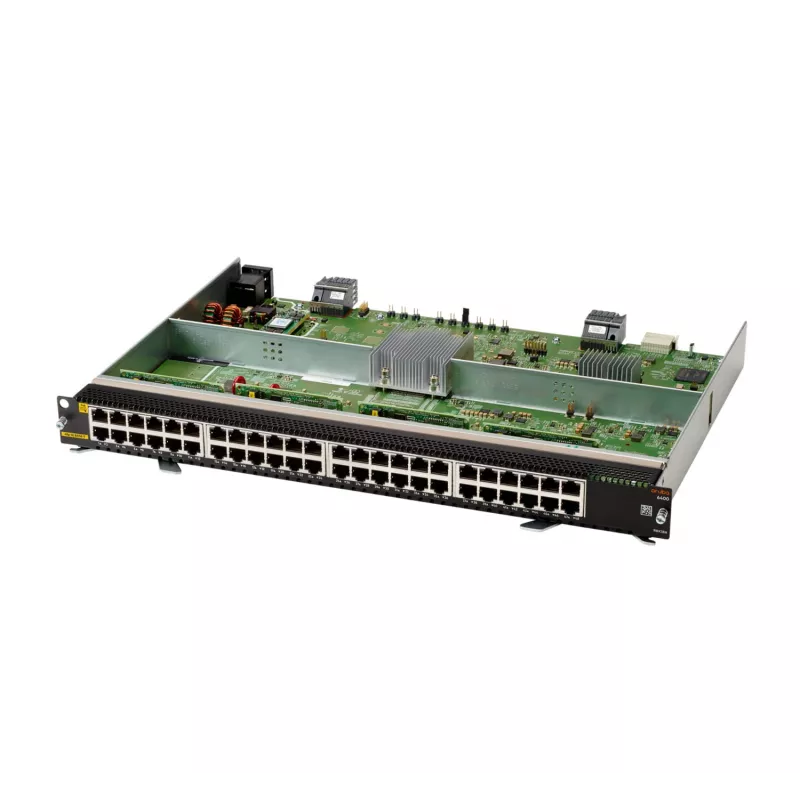HP ENTERPRISE Módulo HPE Aruba Networking 6400 48 Portas 1GbE Classe 4 PoE v2 - Módulo de Switch - L3 - 48 x 10/100/1000 (PoE)