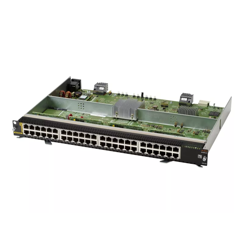 HP ENTERPRISE Módulo HPE Aruba Networking 6400 48 Portas 1GbE Classe 4 PoE v2 - Módulo de Switch - L3 - 48 x 10/100/1000 (PoE)