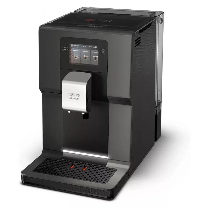 Máquina de Café Automática KRUPS Intuition Preference EA872B10 com Preparador de Cappuccino, 15 bar, Preto