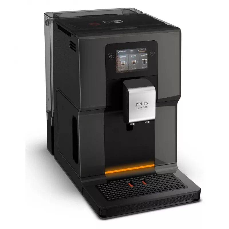Máquina de Café Automática KRUPS Intuition Preference EA872B10 com Preparador de Cappuccino, 15 bar, Preto