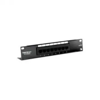 Patch Panel TRENDnet TC-P08C6 Cat6 Não Blindado - 8 Portas Montagem em Parede
