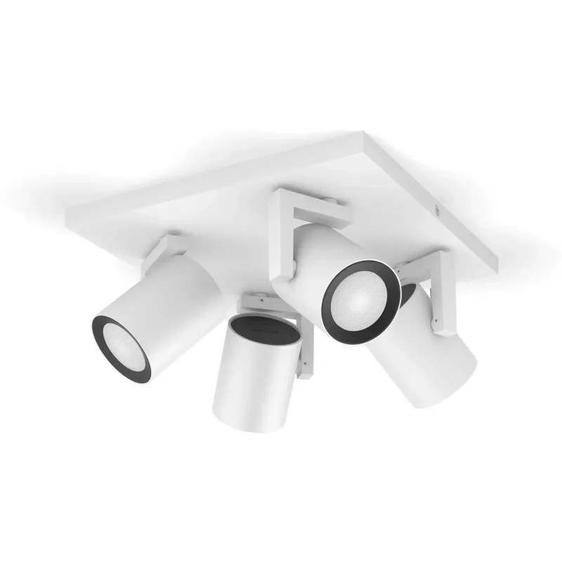 Foco de teto Philips Hue White and Color Ambiance Argenta 4-Spot White 4x4.2W
