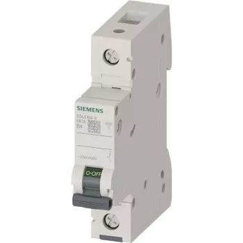 Siemens 5SL6104-6 Disjuntor 230/400V 6kA 1 polo B 4A