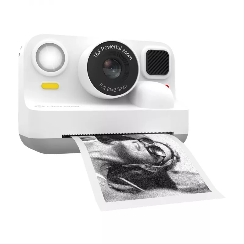 Denver KPC-1374BTW Máquina fotográfica infantil branca com impressora
