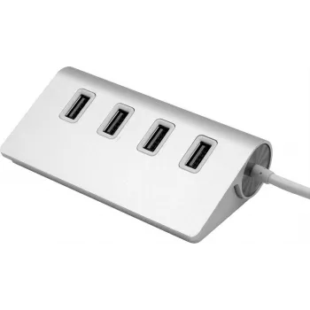 Exsys Hub USB 3.2 Gen 1 4 portas com cabo de 30cm - preto