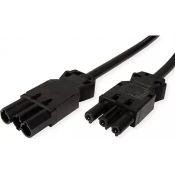 Bachmann cabo espiral H05VV-F 3G1,5mm² 0,3m preto ISV