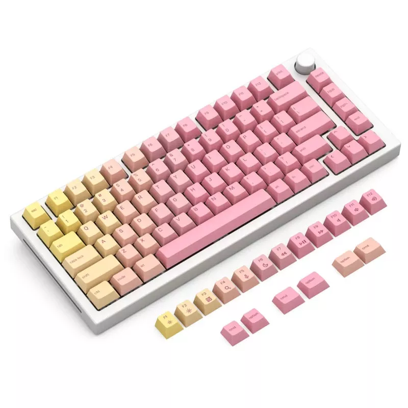 Glorious GPBT teclas - Pink Grapefruit (114 teclas, perfil Cherry, PBT, Dye-Sublimated)