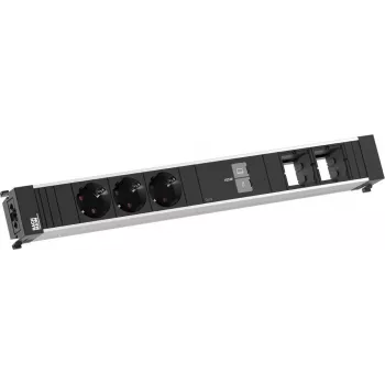 Bachmann Conference XL 3x CEE 7/3 2x CM 1x USB-C/C 100W preto