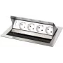 Kindermann CablePort Standard² placa de montagem 4 vias - preto (250x190mm)