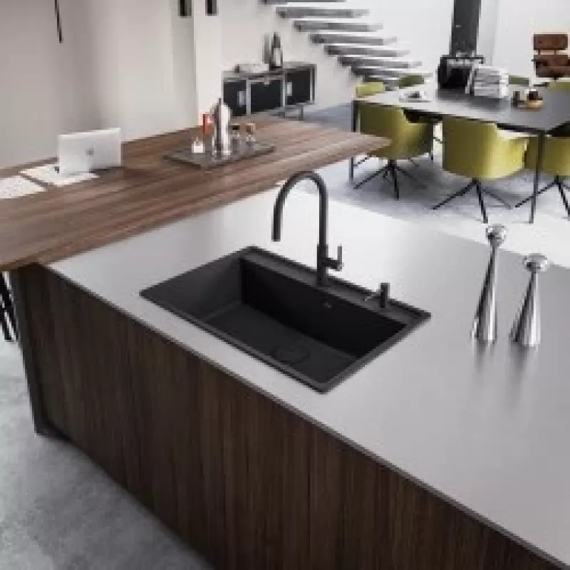 Franke Maris Slim J Misturadora de cozinha extraível, Preto mate