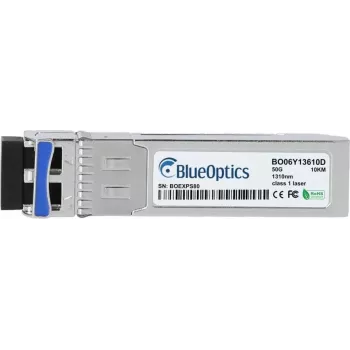 BlueOptics SFP-50G-LR-S-BO transceptor SFP56 compatível com Cisco SFP-50G-LR-S, LC duplex, 50GBASE-LR, fibra monomodo, 1310nm, 10 km, 0°C a 70°C, DDM